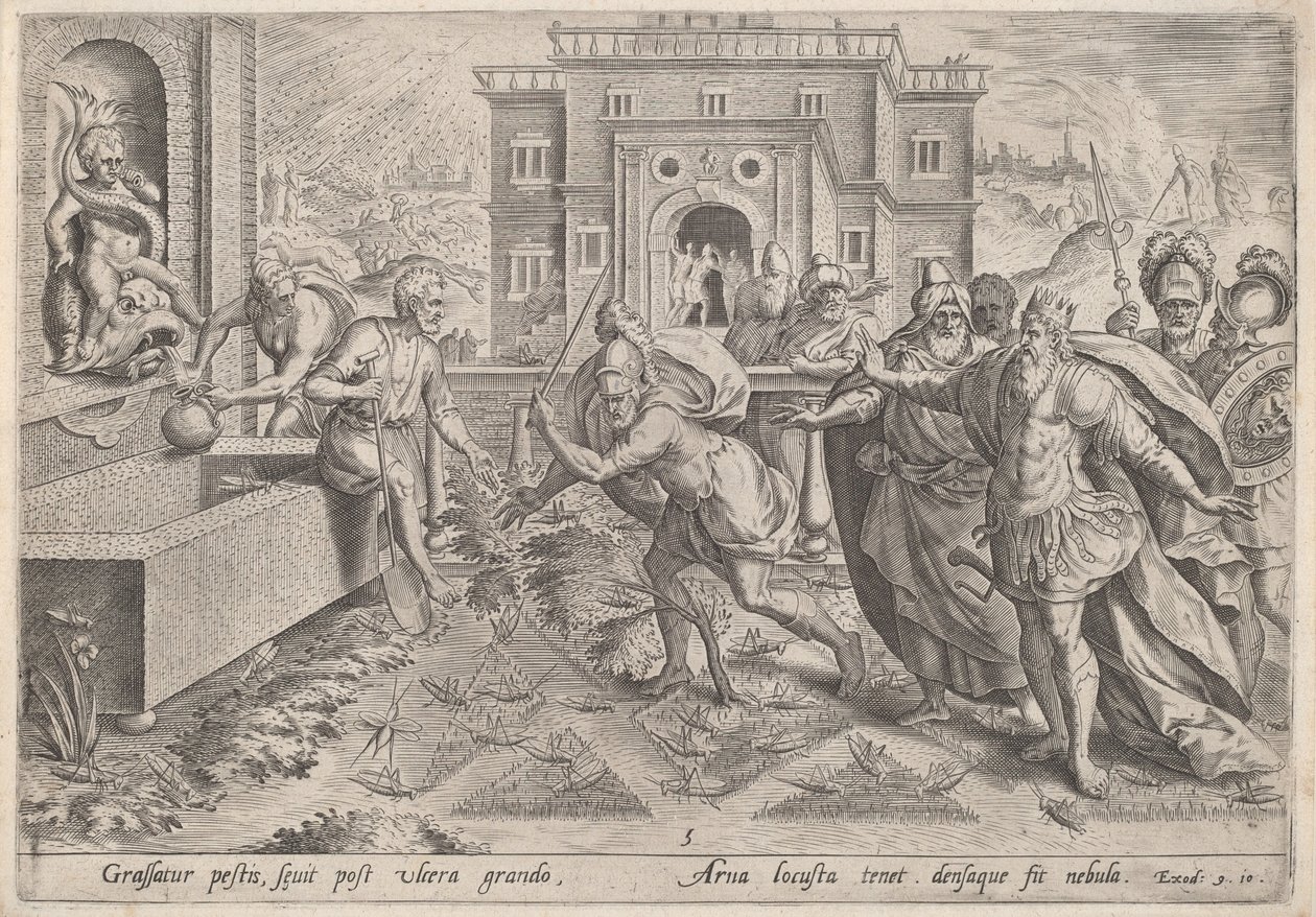 La peste des sauterelles - Johann Sadeler I
