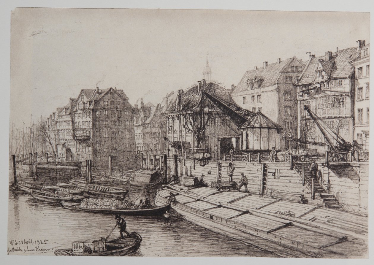 Pont haut près de la nouvelle grue - Johann Theobald Riefesell