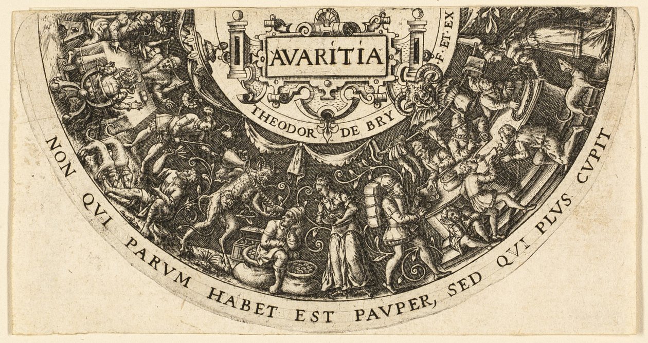 Avarice - Johann Theodor de Bry