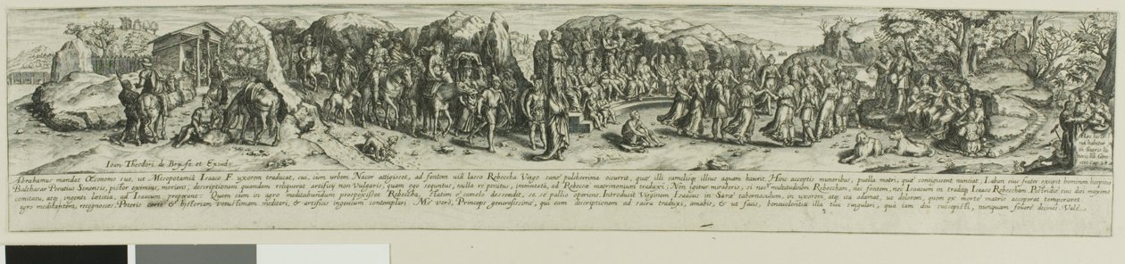 Éléazar et Rébecca - Johann Theodor de Bry