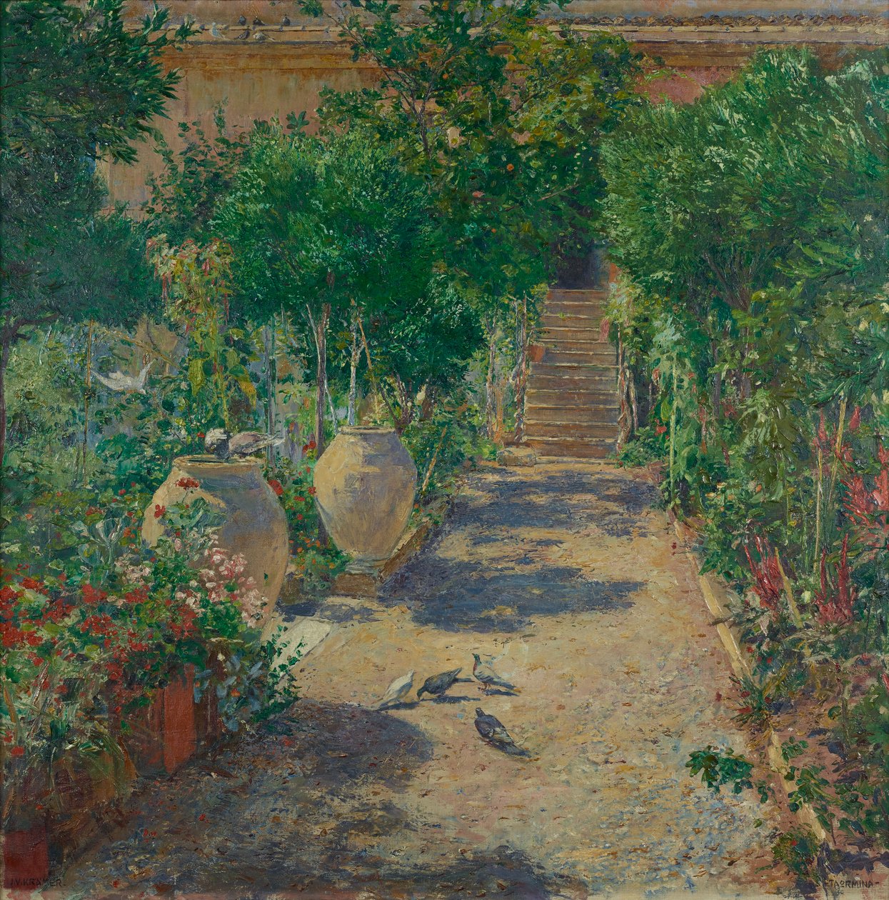 Taormina au soleil - Johann Victor Krämer