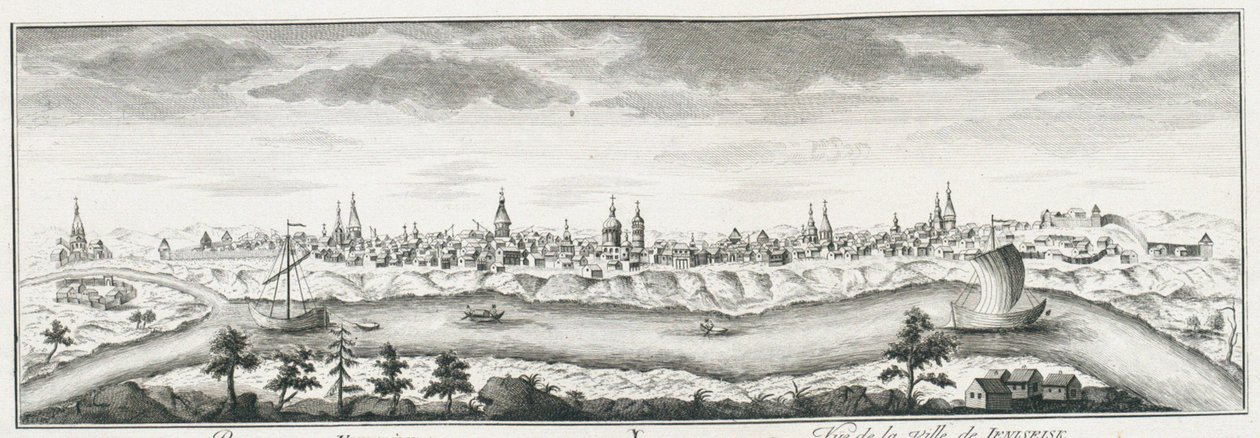 Vue de Ienisseïsk - Johann Wilhelm Lürsenius