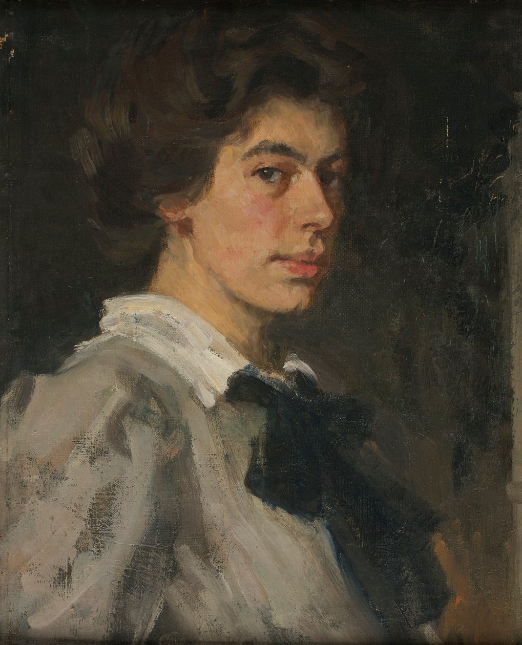 Portrait de jeunesse - Autoportrait - Johanna Kampmann Freund