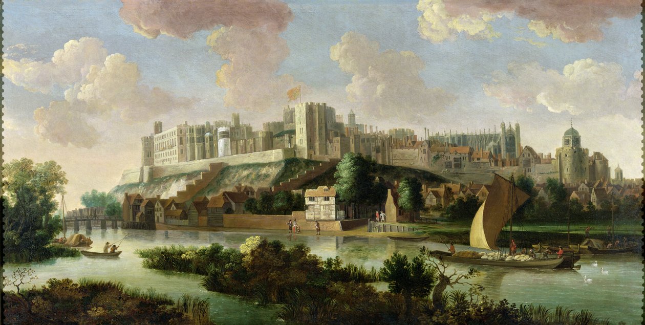 Château de Windsor vu de la Tamise, vers 1700 - Johannes Vorsterman
