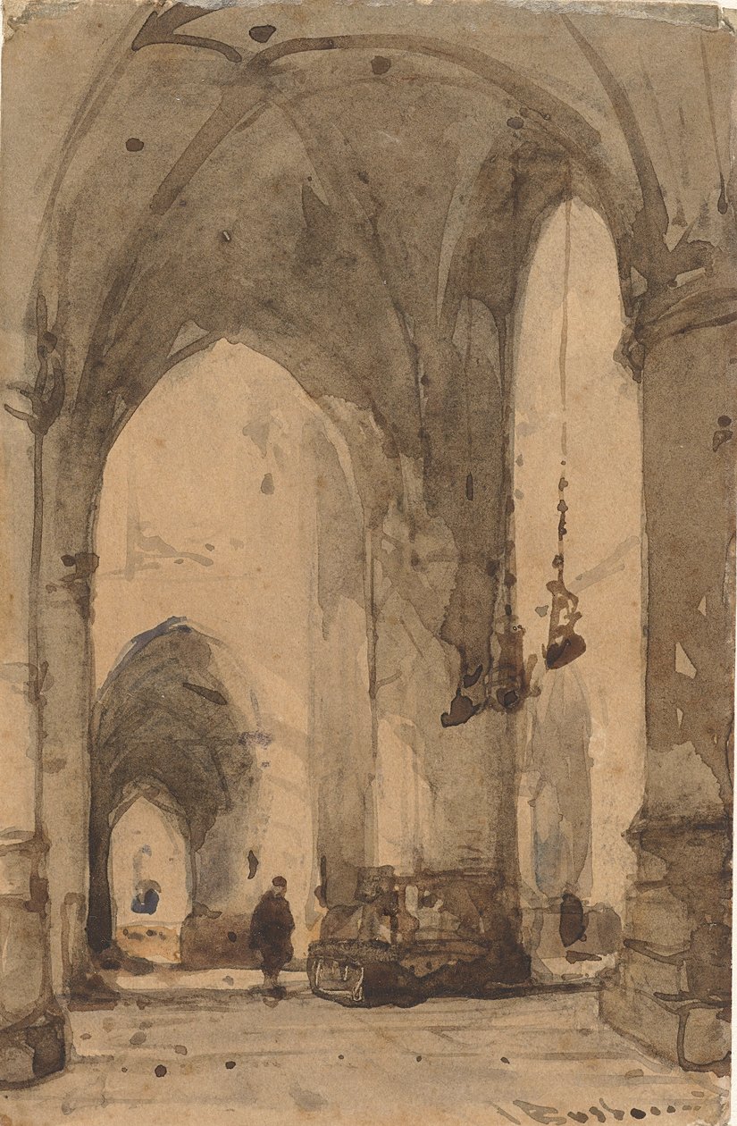 Intérieur de la Sint-Bavokerk à Haarlem - Johannes Bosboom