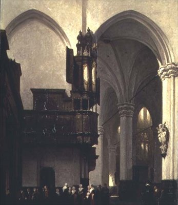 La Nouvelle Église à Amsterdam, c.1847 - Johannes Bosboom