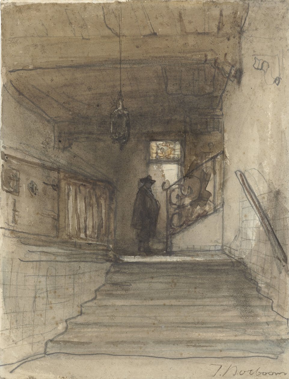 Escalier - Johannes Bosboom