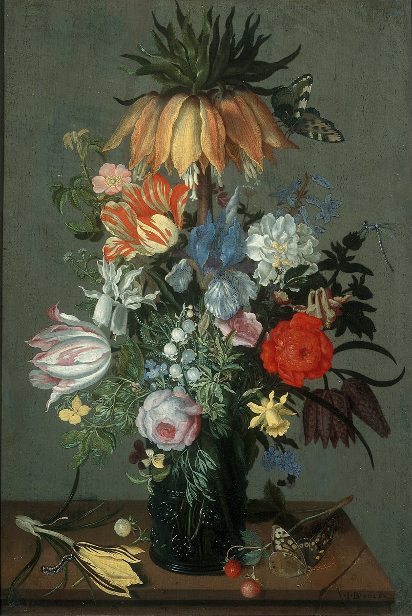 Nature morte aux fleurs avec couronne impériale - Johannes Bosschaert