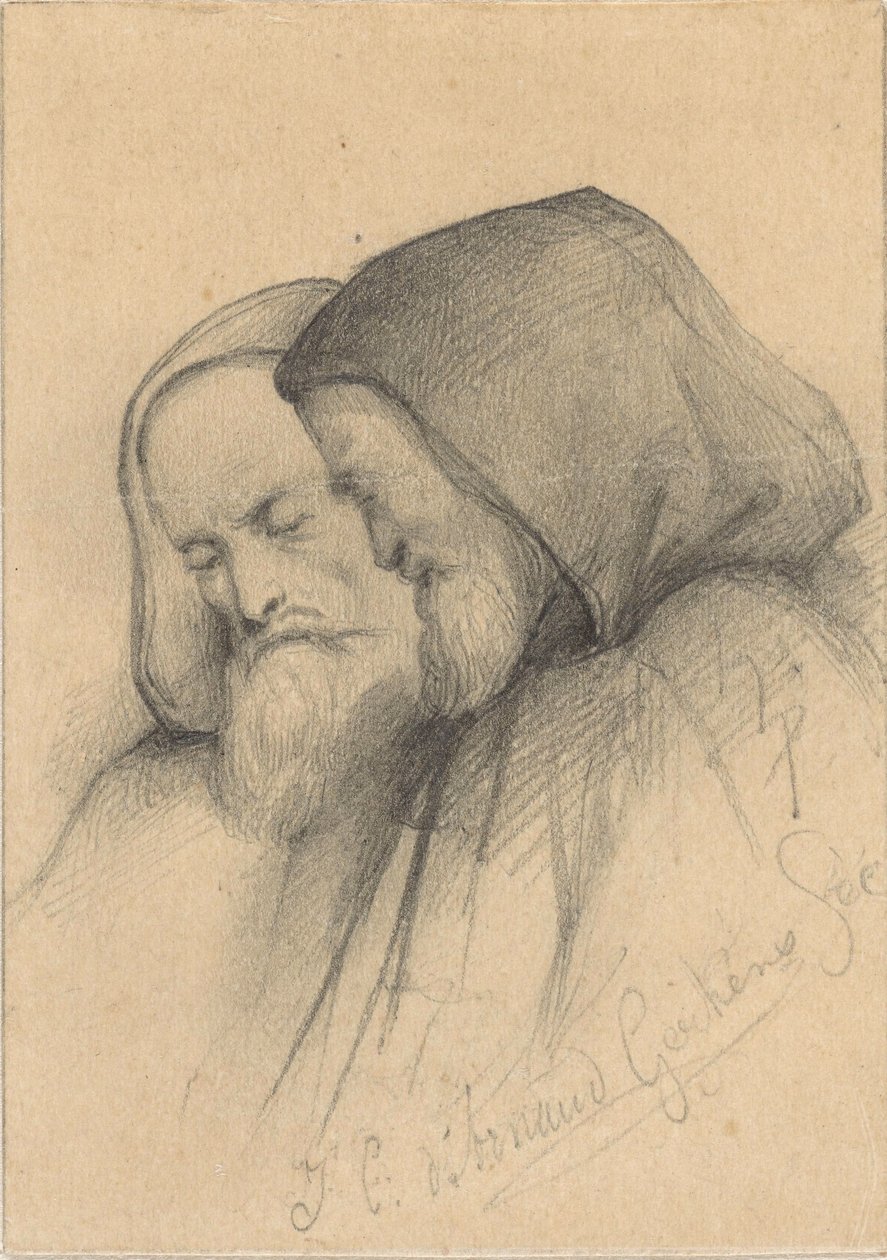 Deux vieillards en habit de moine - Johannes Christiaan d
