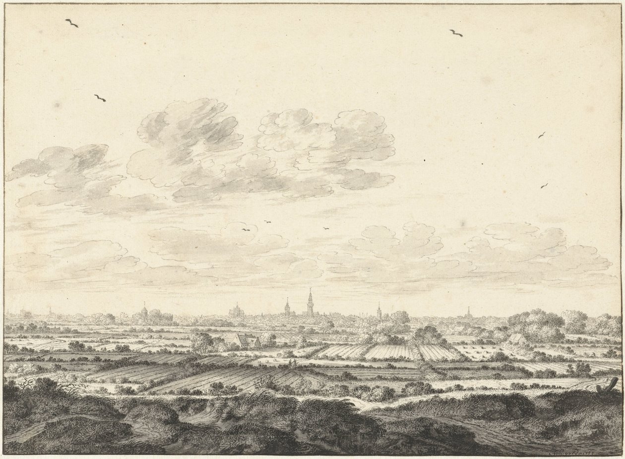 Vue de Middelburg - Johannes Goedaert