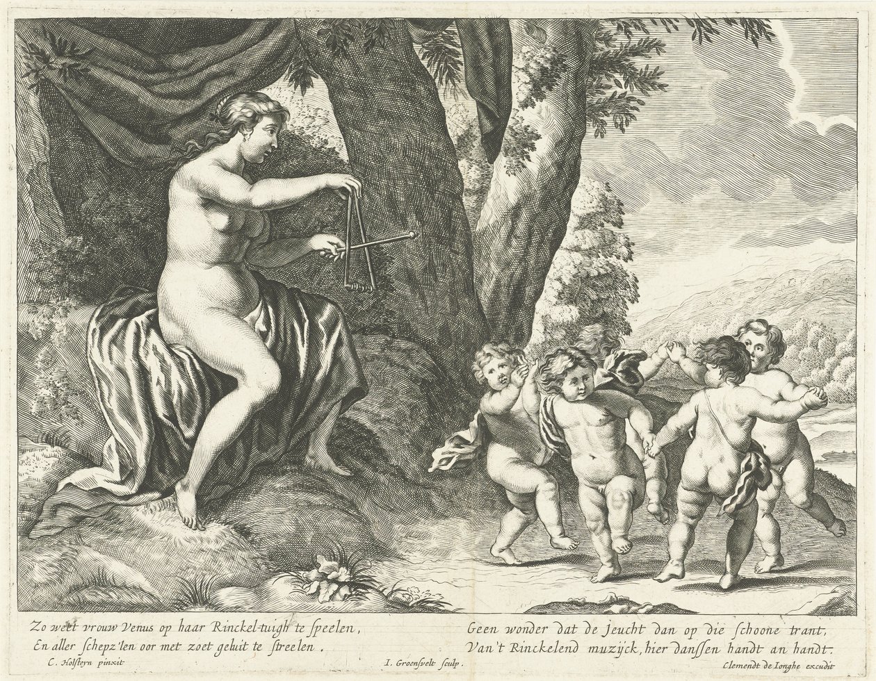 Vénus et putti dansants - Johannes Gronsveld