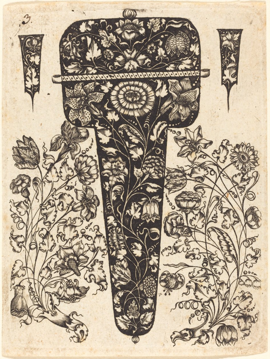 Pendentif orné de fleurs - Johannes Hanias