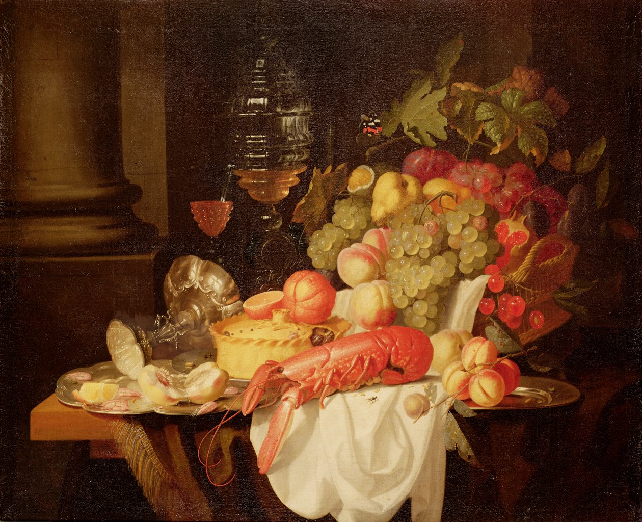 Nature morte avec homard - Johannes Hannot