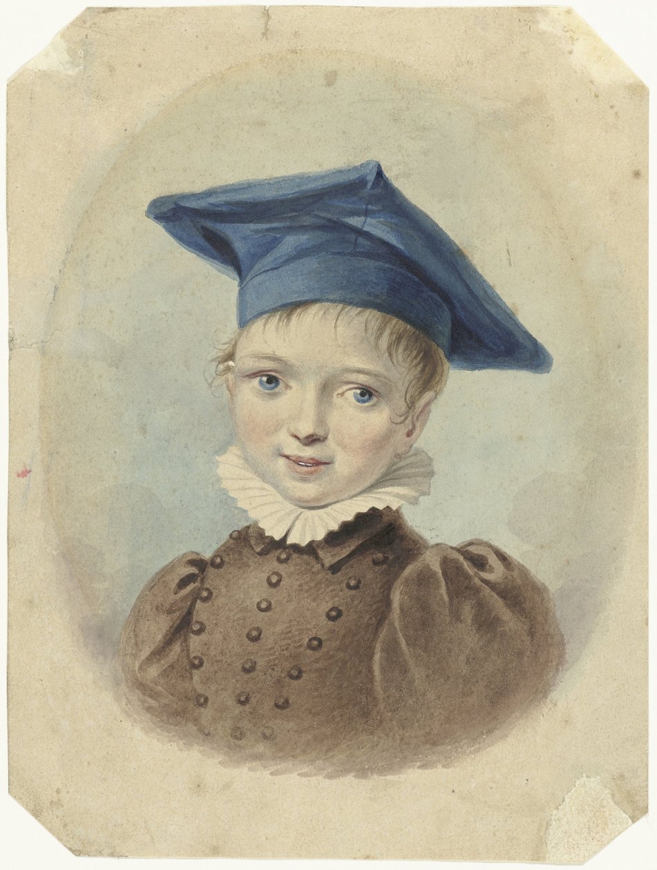 Garçon avec un béret bleu - Johannes Hari (I)