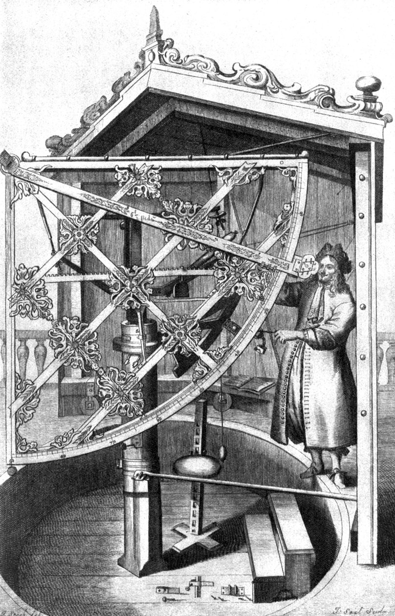 Astronome dans son observatoire - Johannes Hevelius