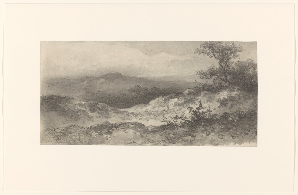 Paysage de dunes - Johannes Hilverdink