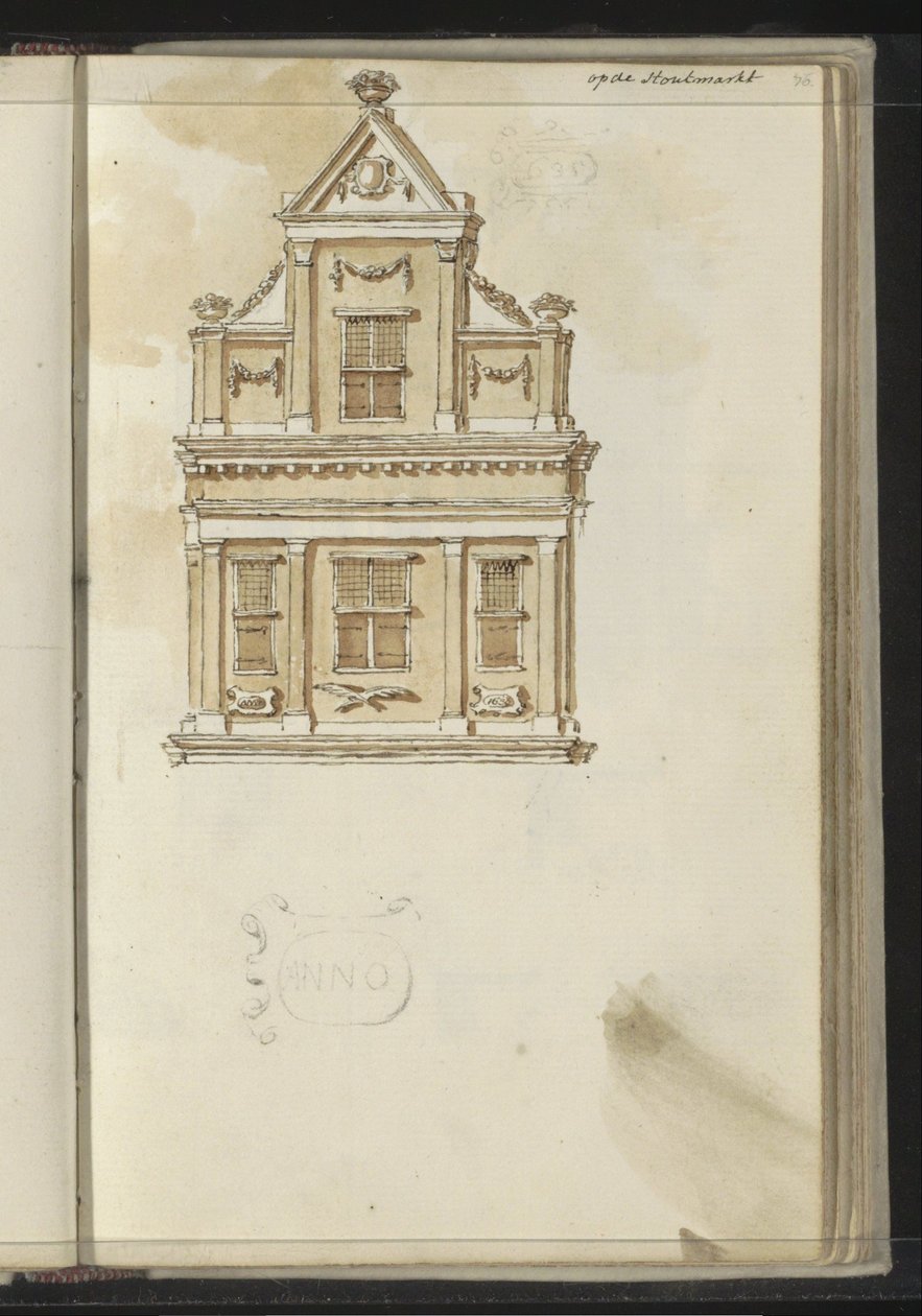Façade sur le Houtmarkt à Haarlem - Johannes Huibert Prins