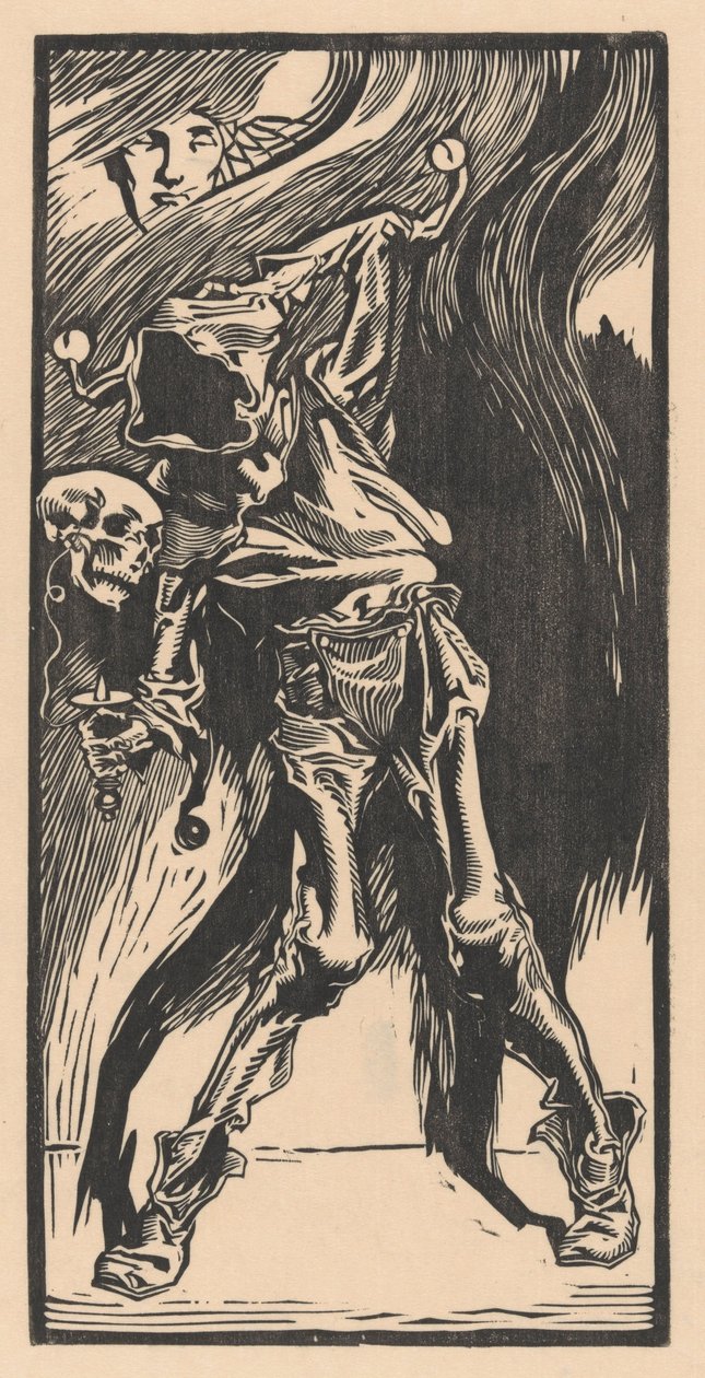 La Mort en arlequin, jouant au bilboquet - Johannes Josephus Aarts