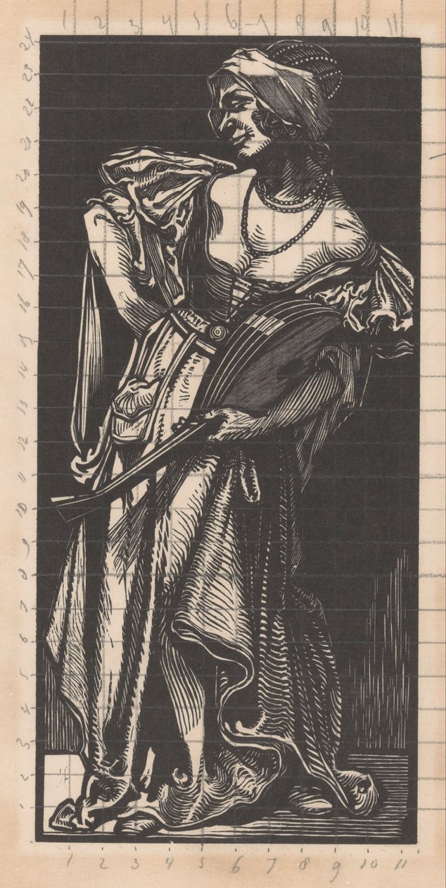 Femme avec luth - Johannes Josephus Aarts