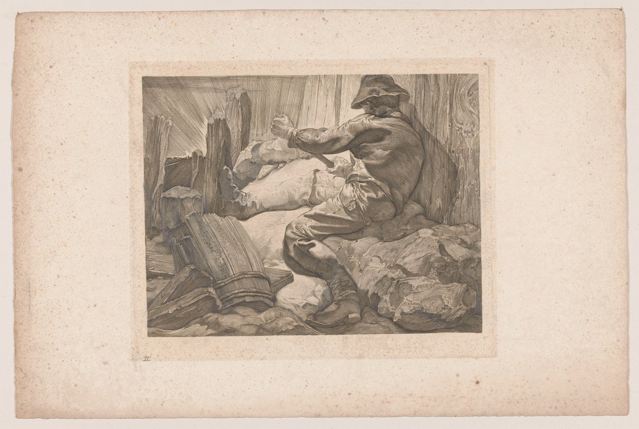 Travailleur en train de creuser - Johannes Josephus Aarts