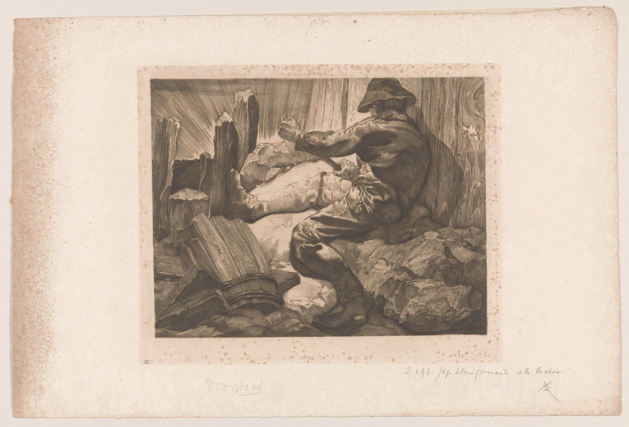 Travailleur en train de creuser - Johannes Josephus Aarts