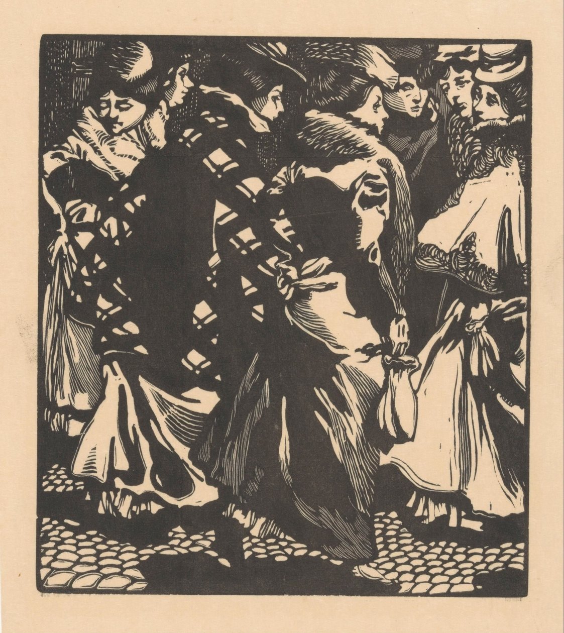 Sept femmes dans la rue - Johannes Josephus Aarts