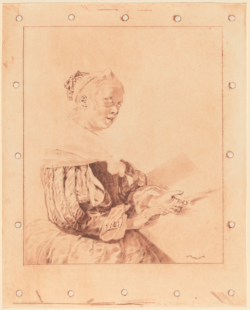 Jeune fille au clavier, 1767 - Johannes Kornlein
