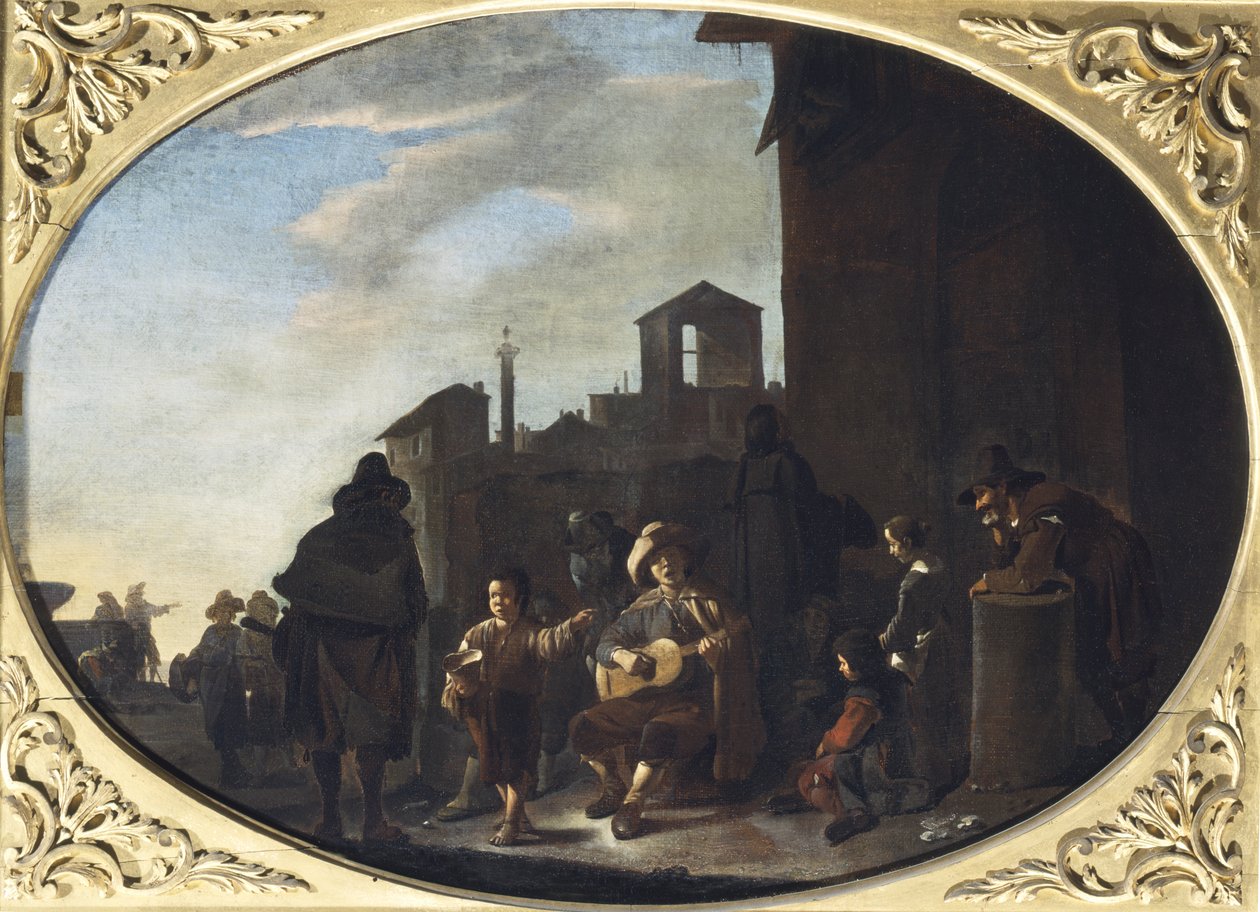 Le troubadour - Johannes Lingelbach