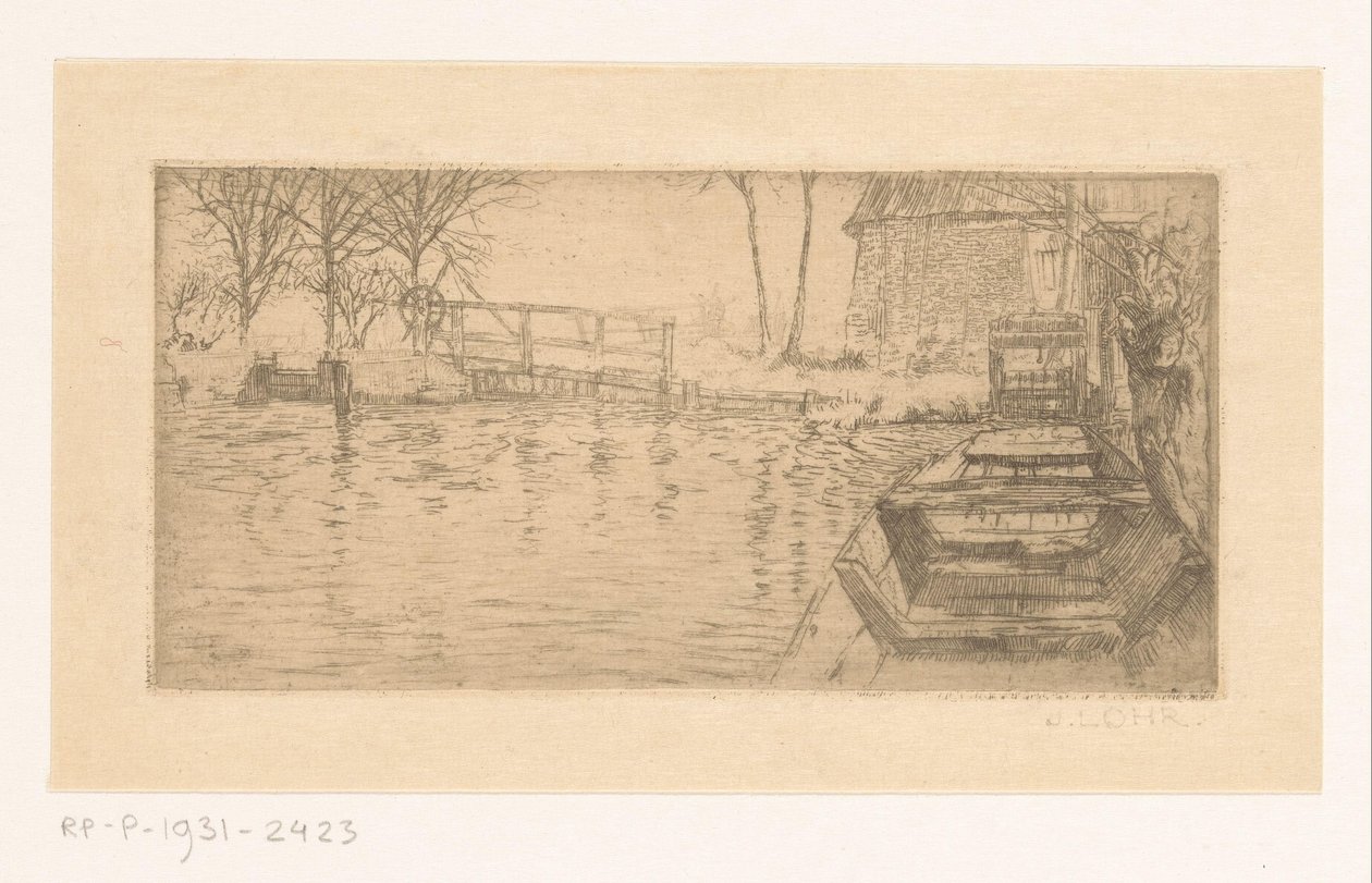 Canal avec écluse - Johannes Löhr