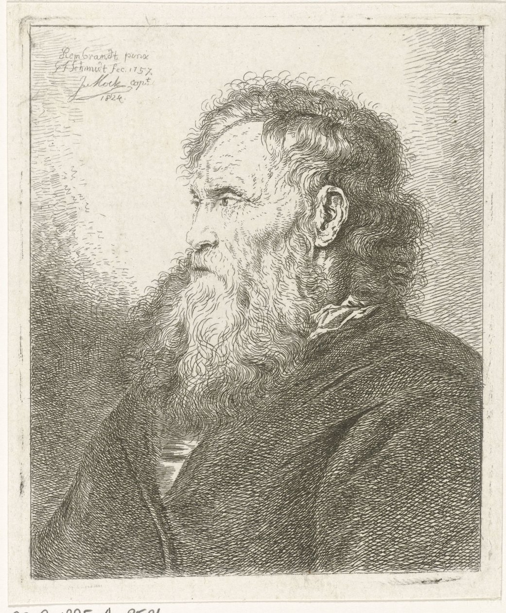 Vieil homme avec barbe - Johannes Mock