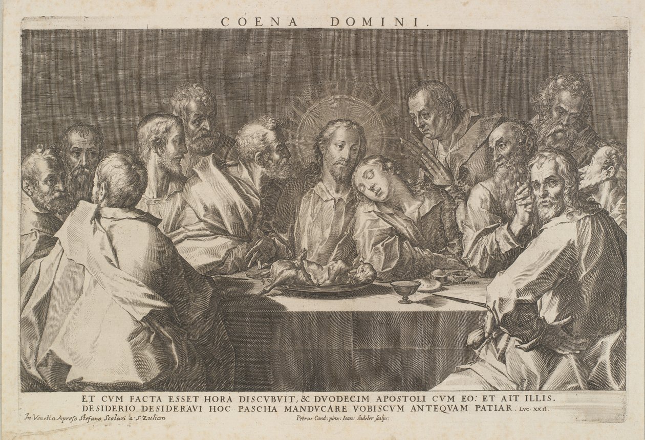 La Cène - Johannes Sadeler I
