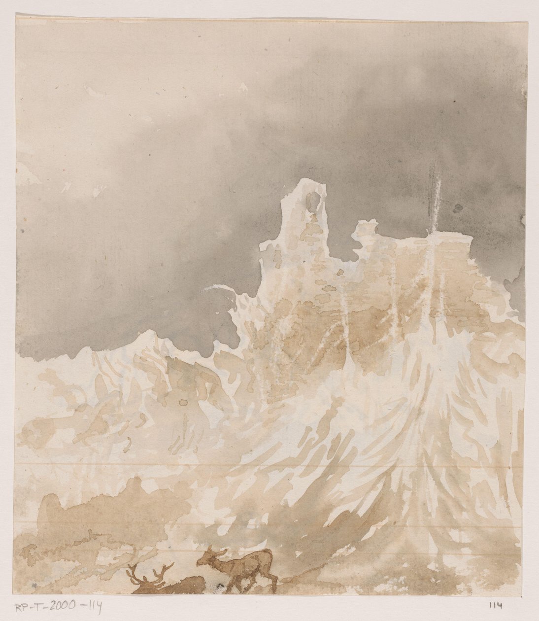 Ruine dans les Ardennes - Johannes Tavenraat (signed by artist)