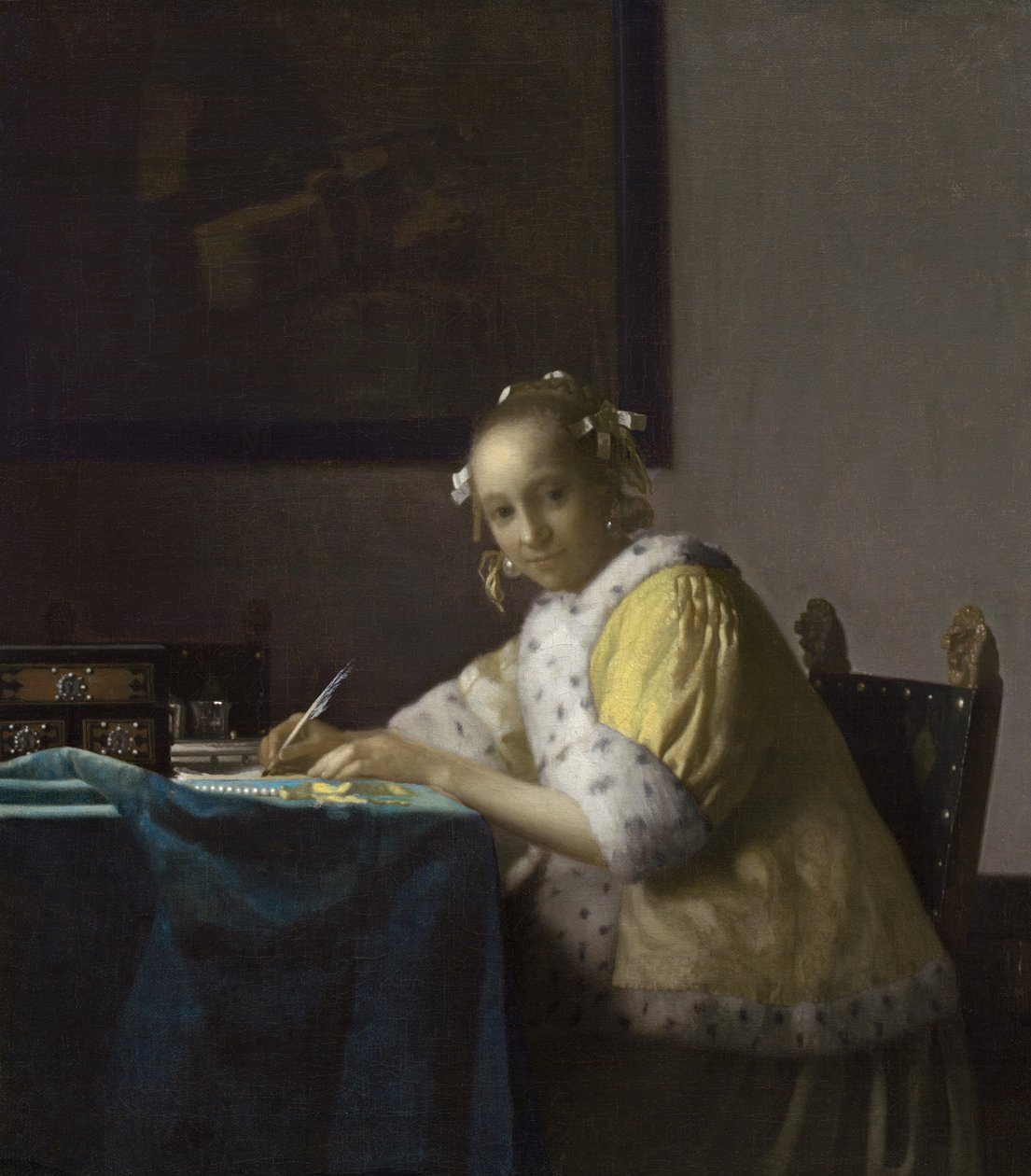Une dame qui écrit - Johannes Vermeer