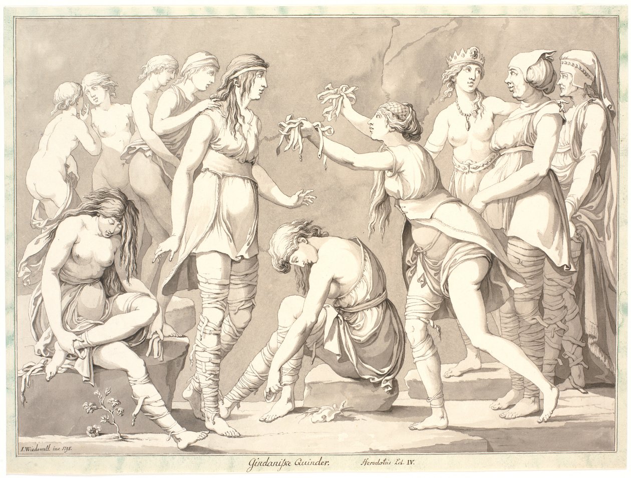 "Gindanische Quinder. Herodotius Lib. IV" - Johannes Wiedewelt