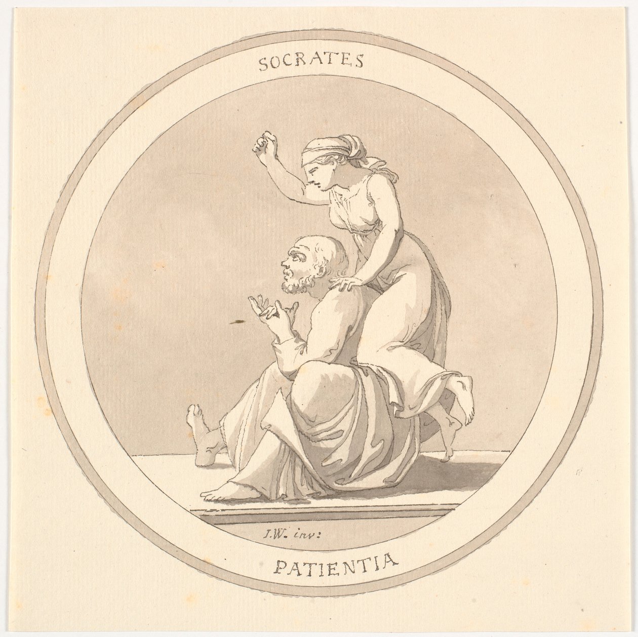 "SOCRATE / PATIENCE" - Johannes Wiedewelt