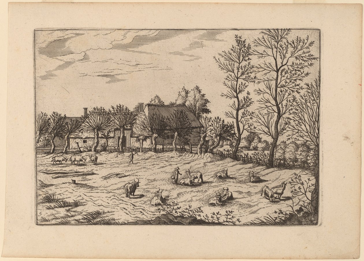 Ferme - Johannes and Lucas van Doetechum after Master of the Small Landscapes