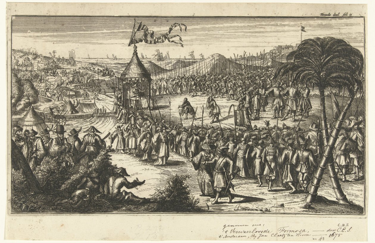 Représentants néerlandais devant Koxinga - Johannes van Baden