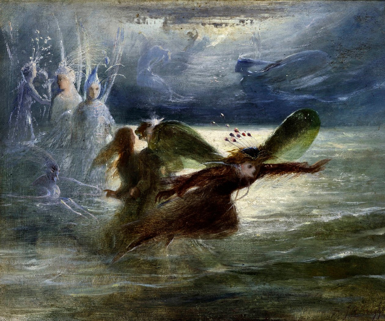 Esprits de la mer, c.1870 - John Anster Fitzgerald