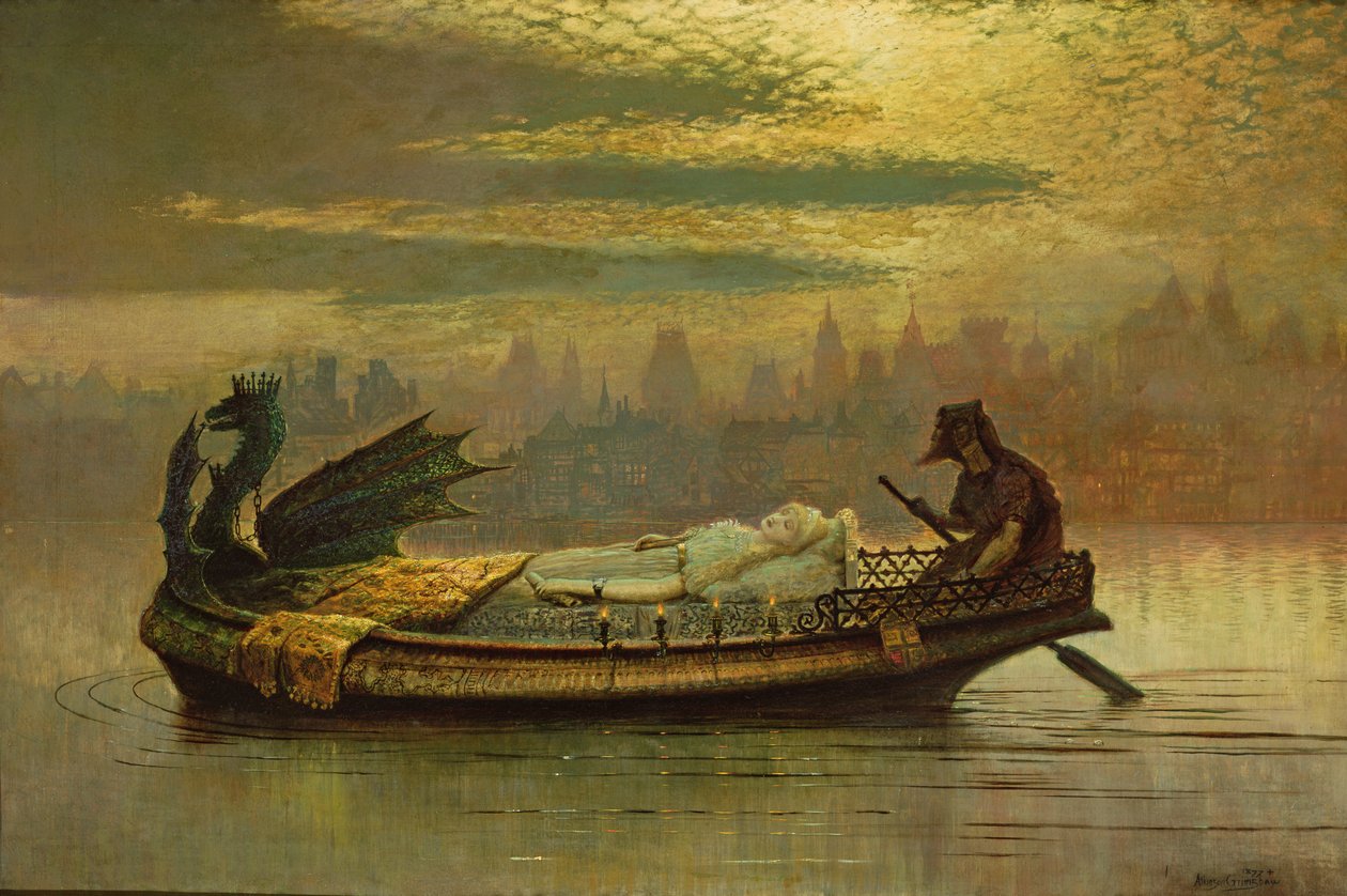 Elaine, 1877 - John Atkinson Grimshaw
