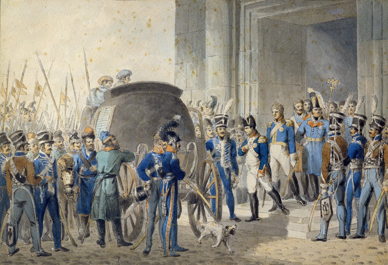 Départ de Napoléon (1769-1821) pour l