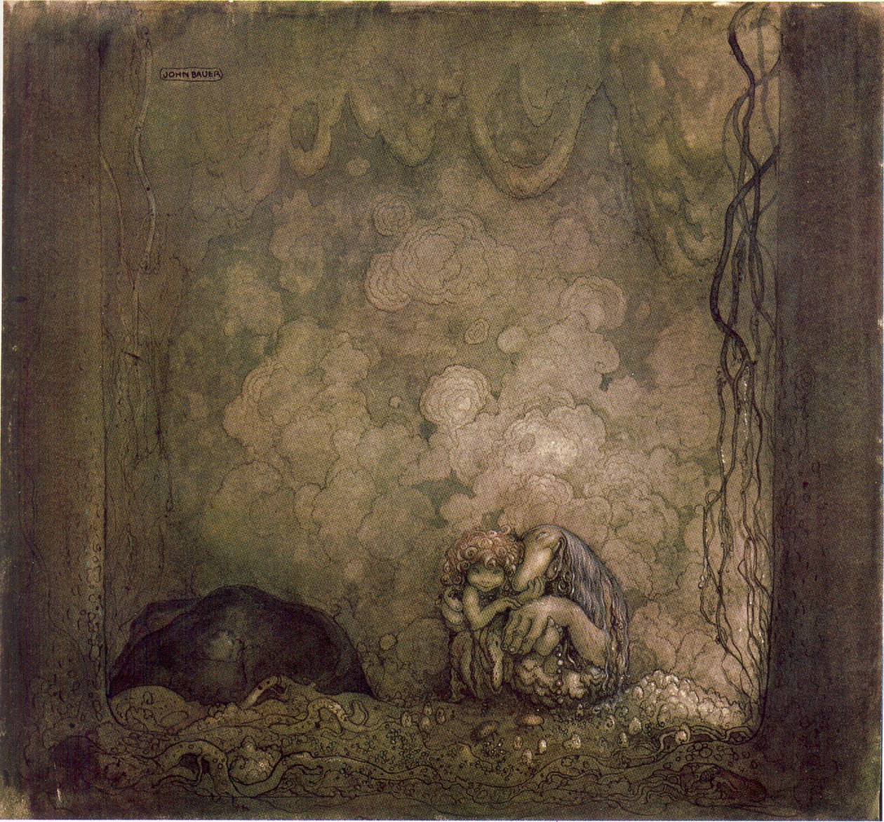 Amour maternel - John Bauer