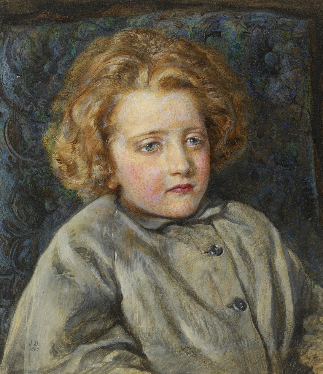 Portrait de Laura Theresa Epps (Lady Alma-Tadema) enfant, 1860 - John Brett