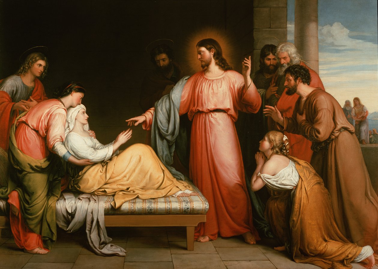 Christ guérissant la belle-mère de Simon Pierre - John Bridges