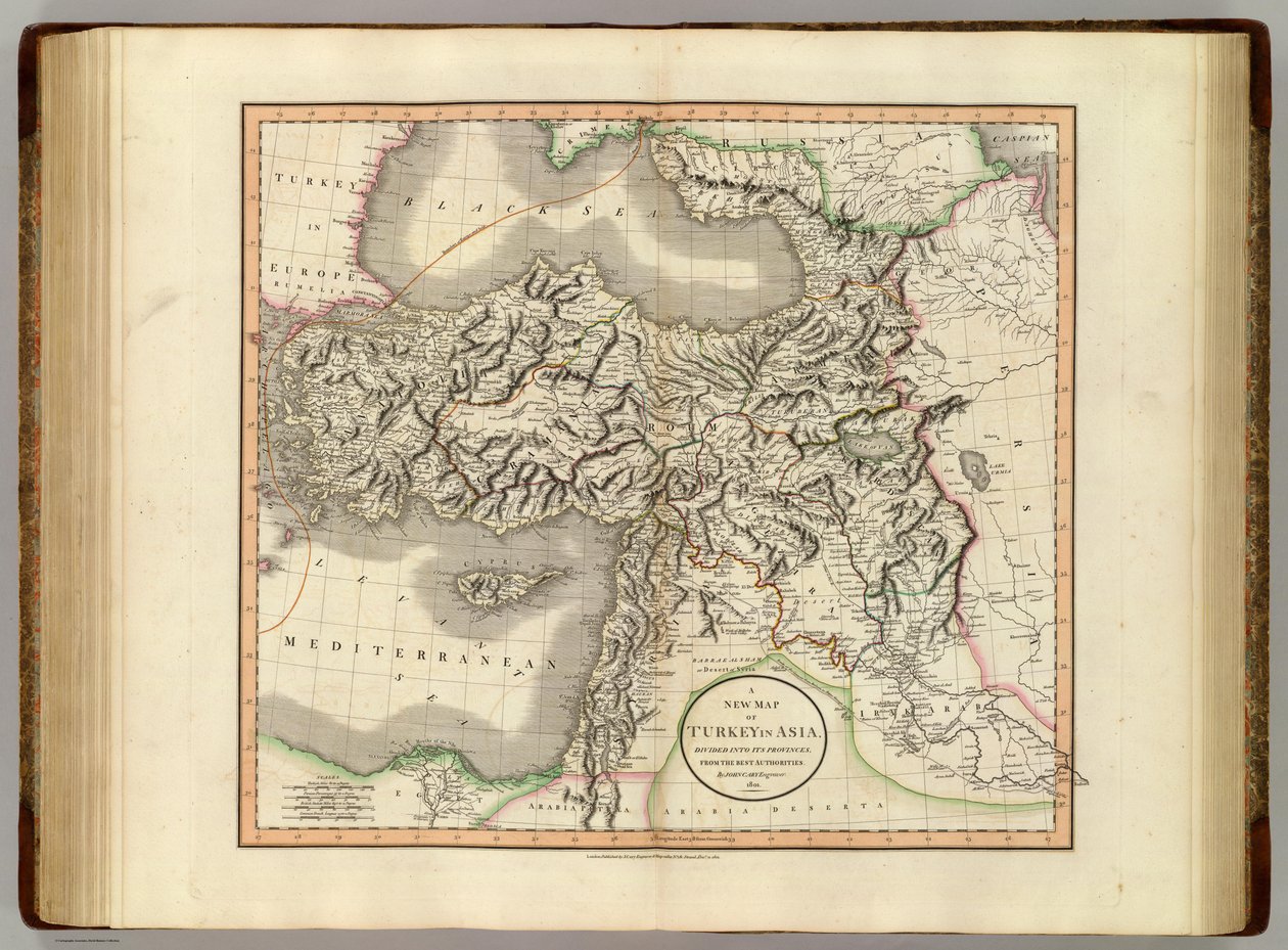 Nouvelle carte de la Turquie en Asie - John Cary