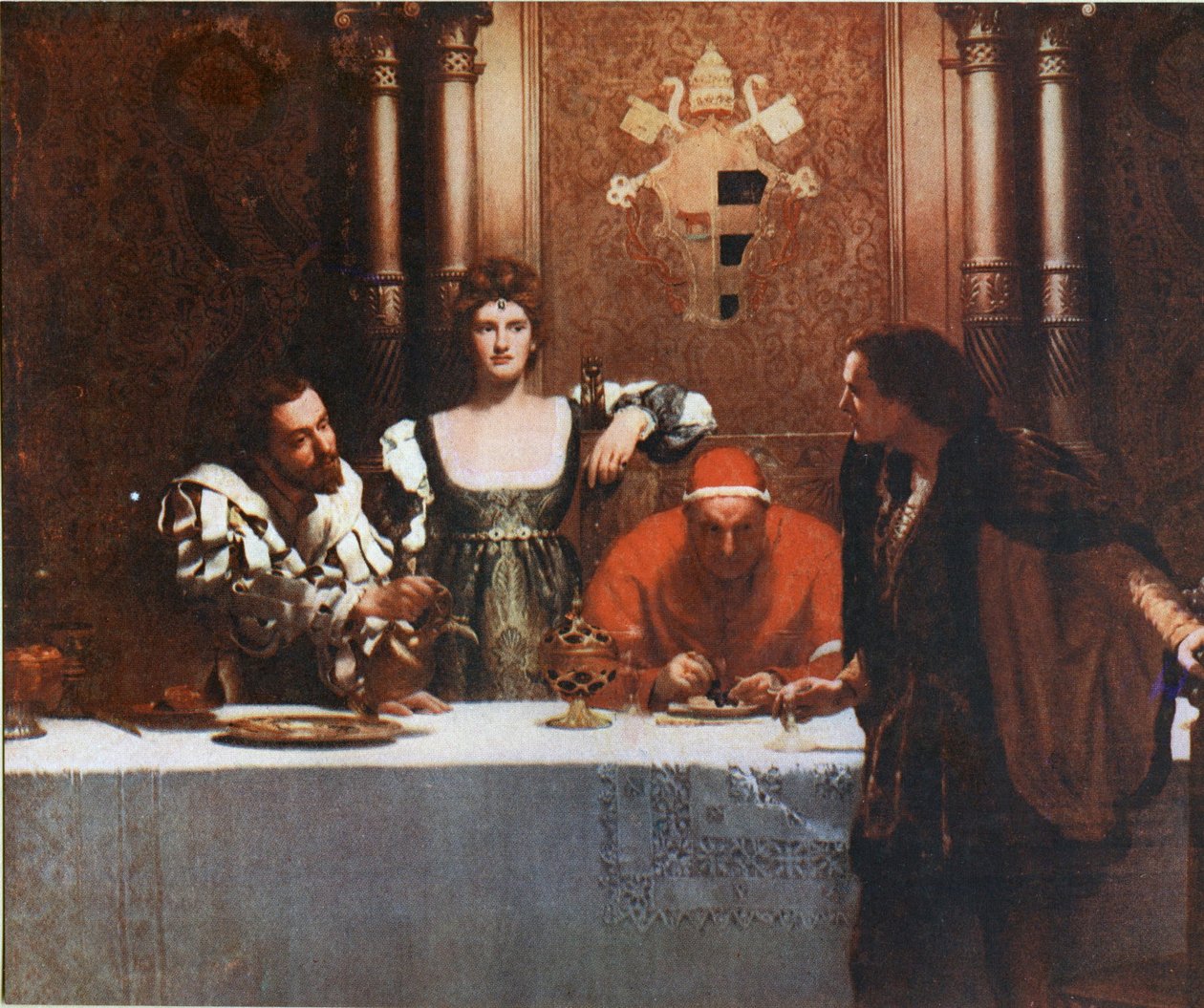 Un verre de vin avec César Borgia - John Collier