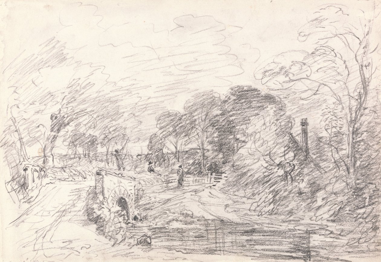 Un pont près de Salisbury Court, peut-être Milford Bridge - John Constable