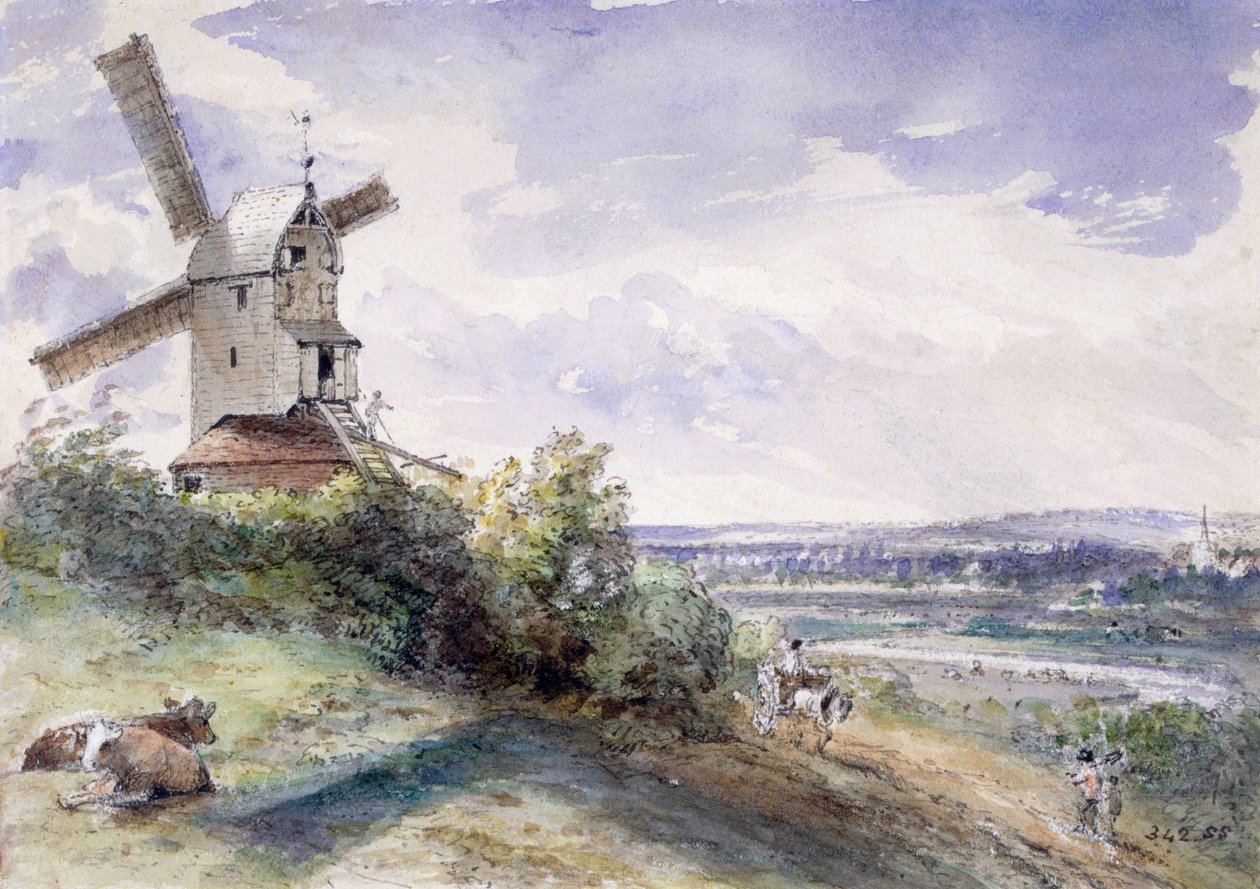 Un moulin à vent à Stoke by Nayland, près d