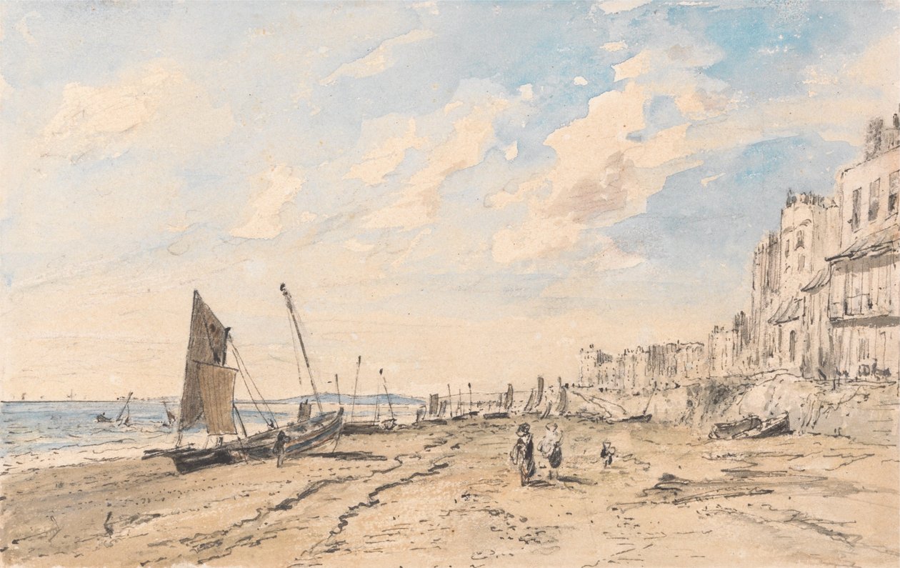 Plage de Brighton regardant vers l