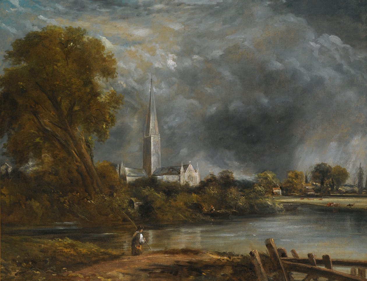 Cathédrale de Salisbury depuis les prés - John Constable