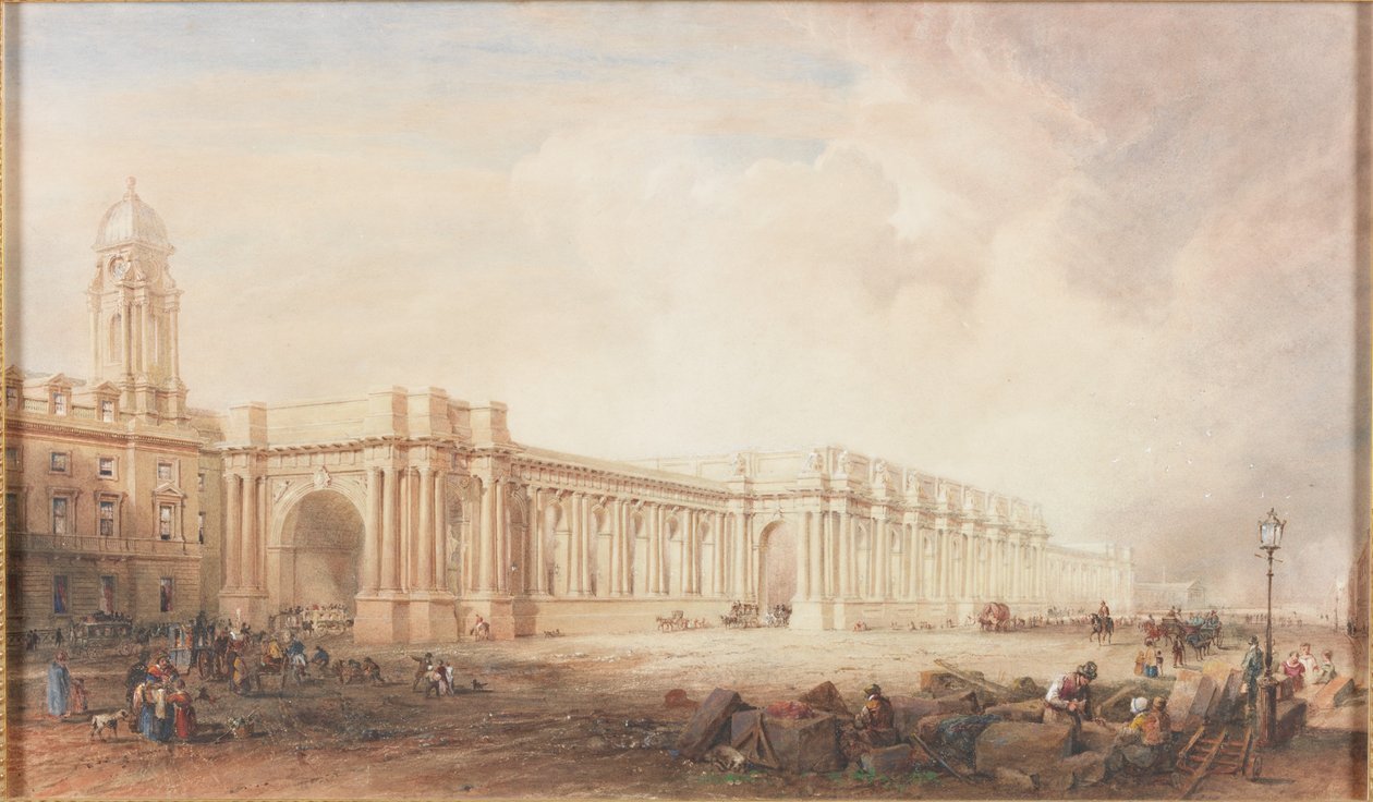 Conception originale pour la gare centrale, Newcastle upon Tyne - John Dobson
